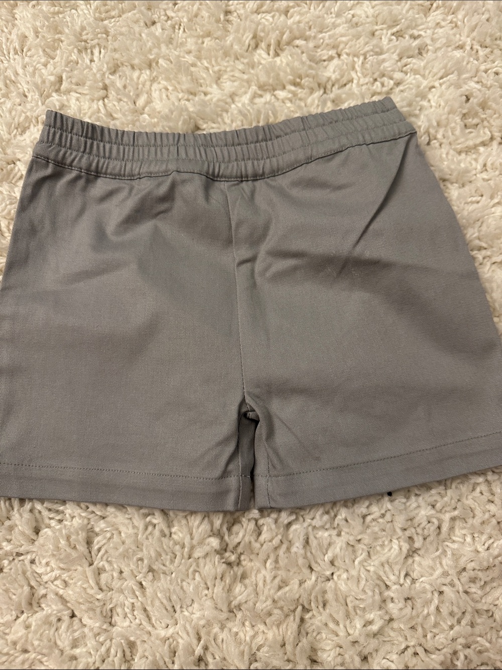 Kids 5T Grey Elastic-Waist Shorts by Monica and Andy